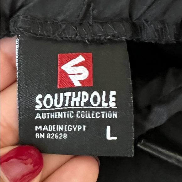 South Pole mens authentic collection joggers size large NWOT color black - Picture 5 of 7